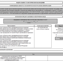Форма 1 учет росстат