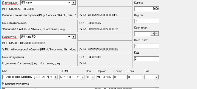 Оплата пеней в пфр платежка